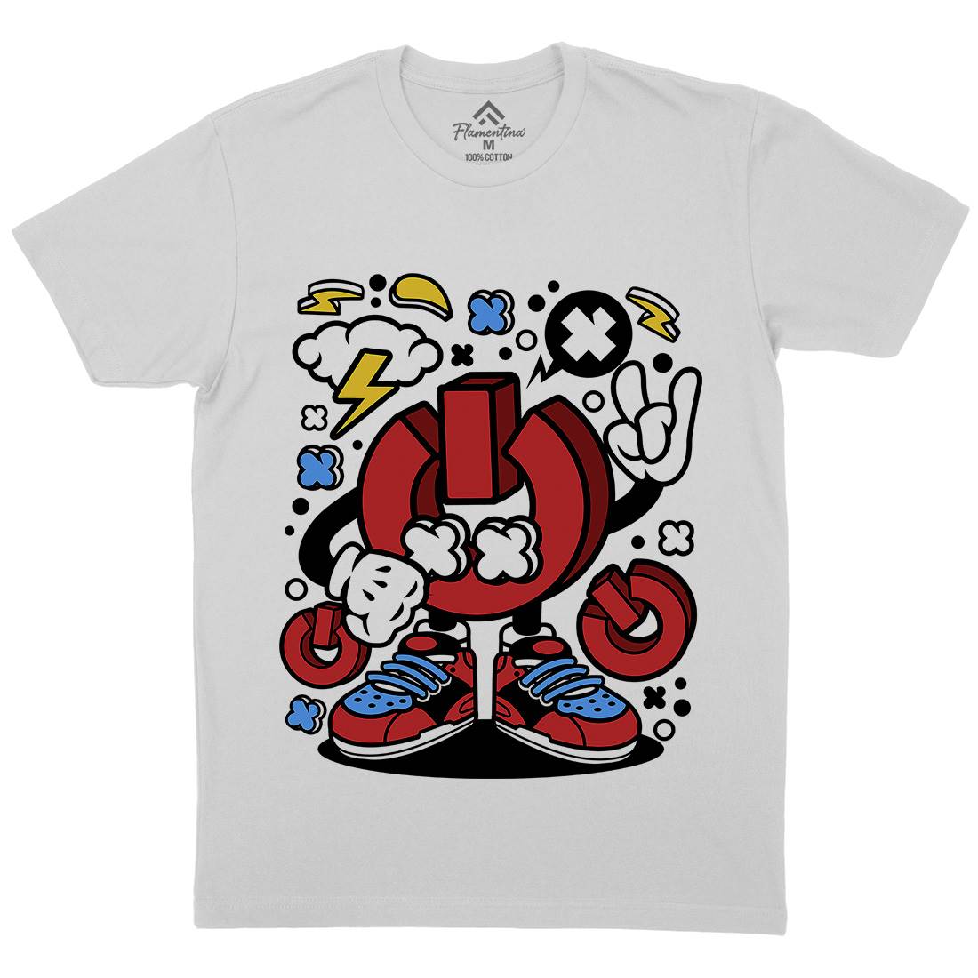 Power Mens Crew Neck T-Shirt Geek C610