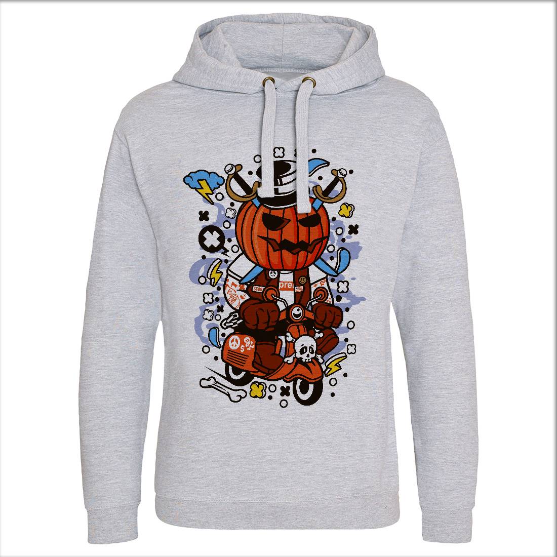 Pumpkin Scooter Mens Hoodie Without Pocket Motorcycles C611