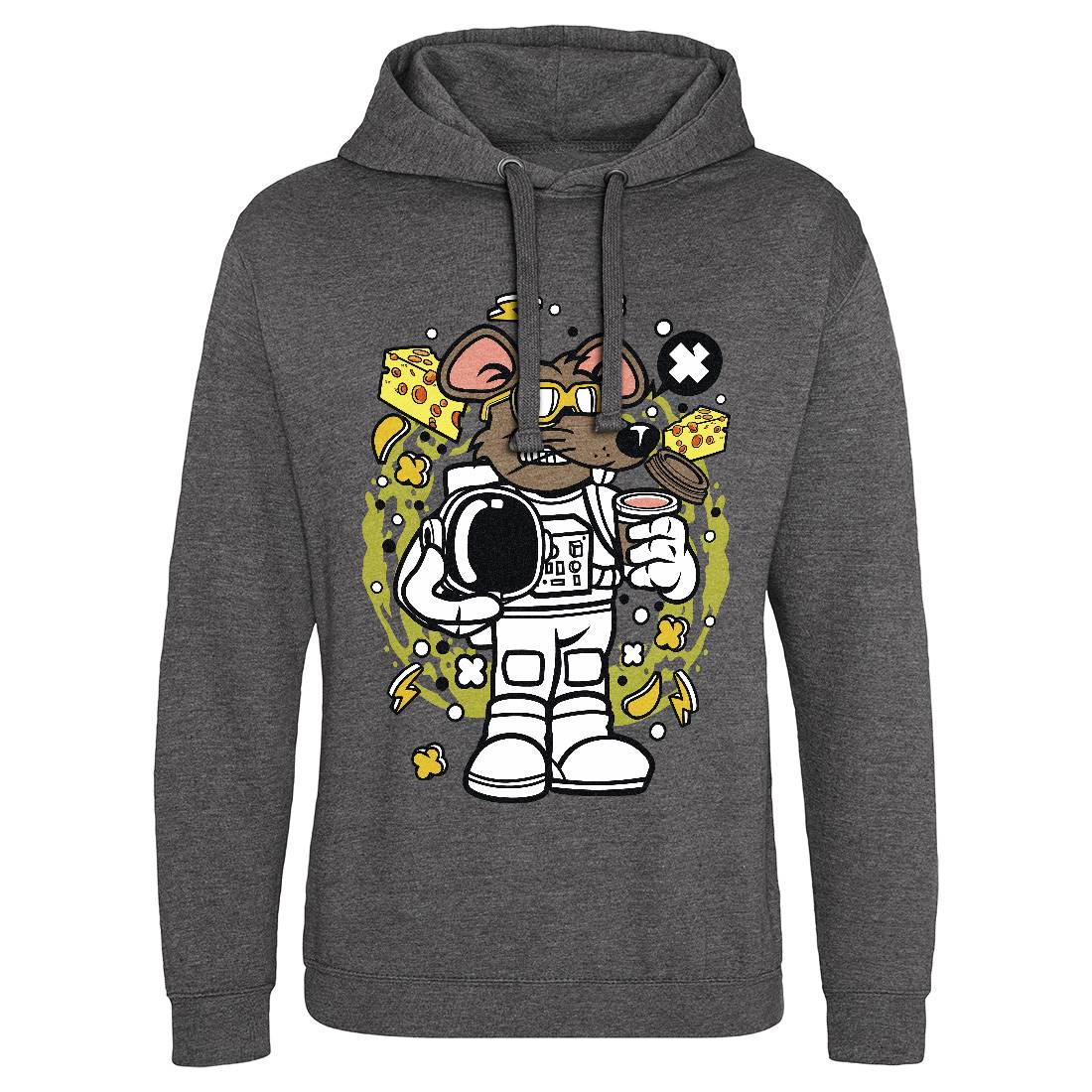 Rat Astronaut Mens Hoodie Without Pocket Space C621