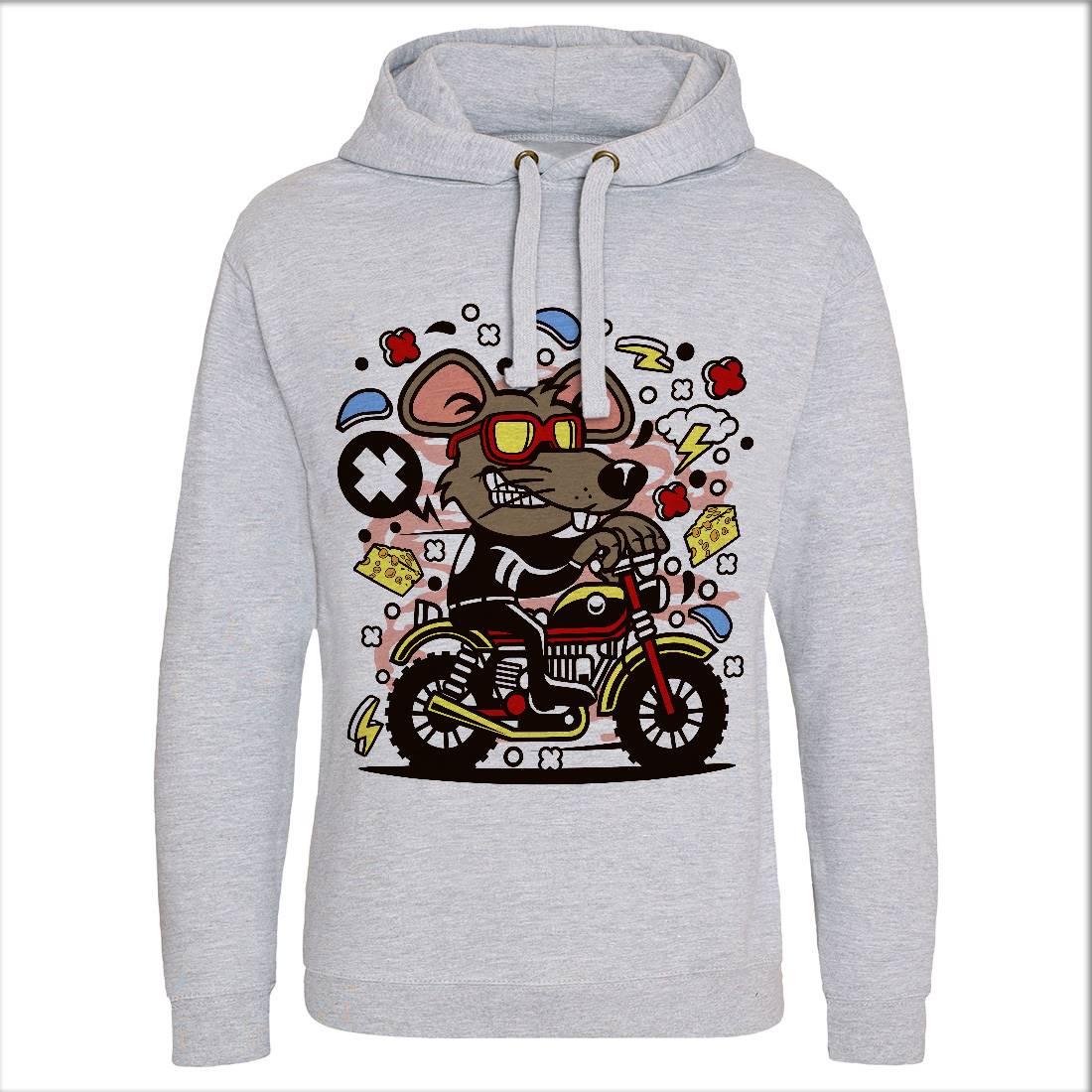 Rat Motocross Mens Hoodie Without Pocket Motorcycles C624