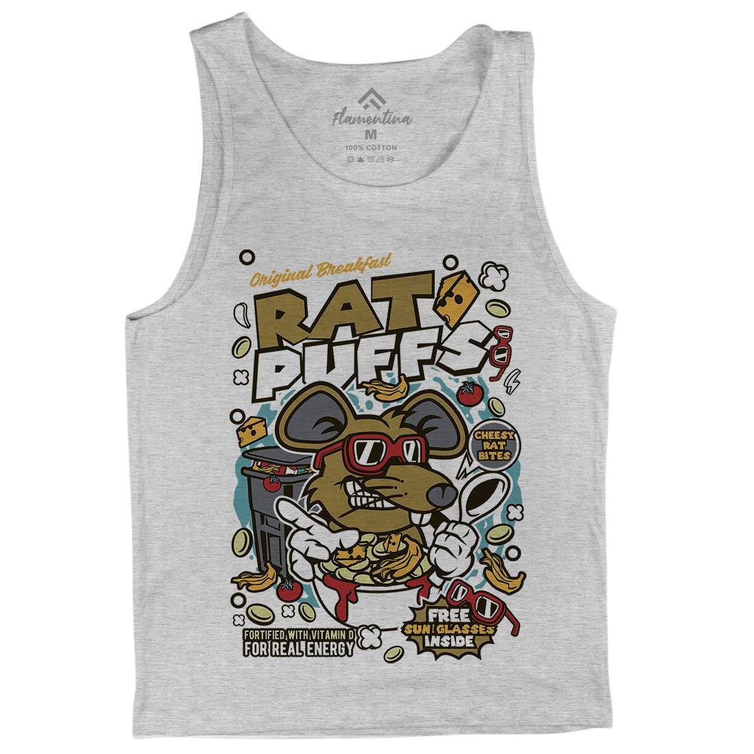 Rat Puffs Mens Tank Top Vest Food C626