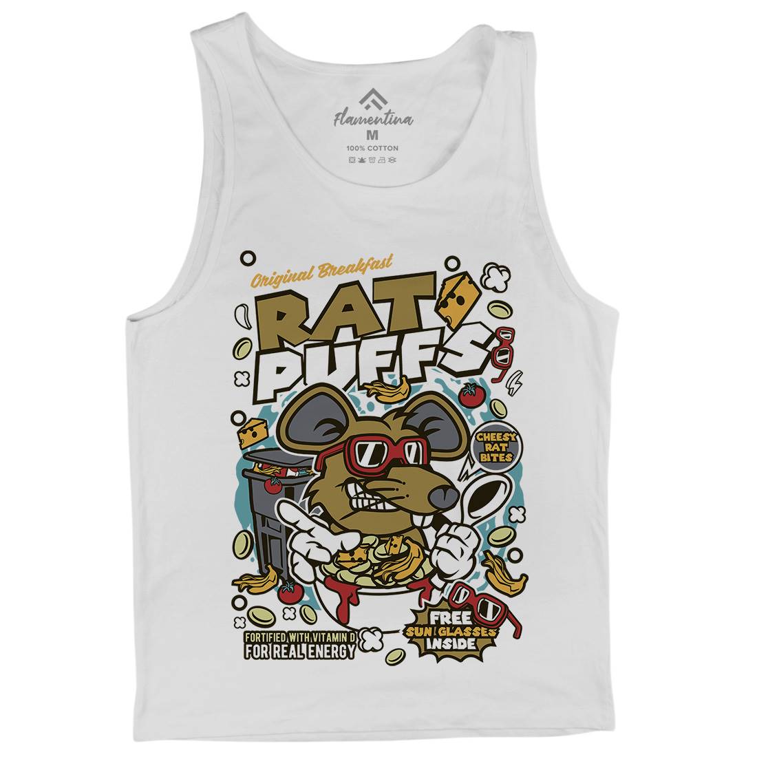 Rat Puffs Mens Tank Top Vest Food C626