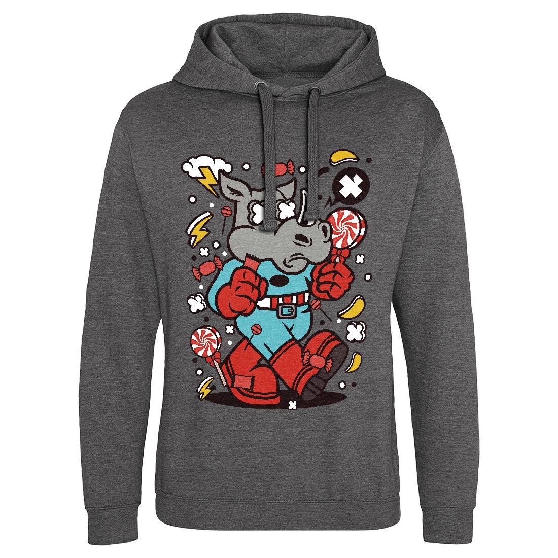 Rhino Super Candy Mens Hoodie Without Pocket Food C631