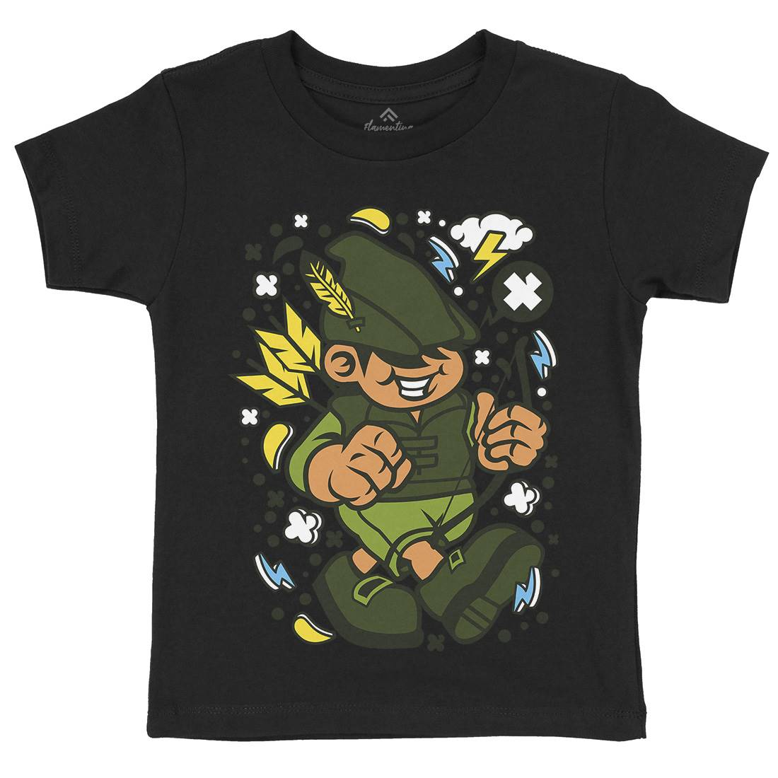 Robin Hood Kid Kids Crew Neck T-Shirt Warriors C633