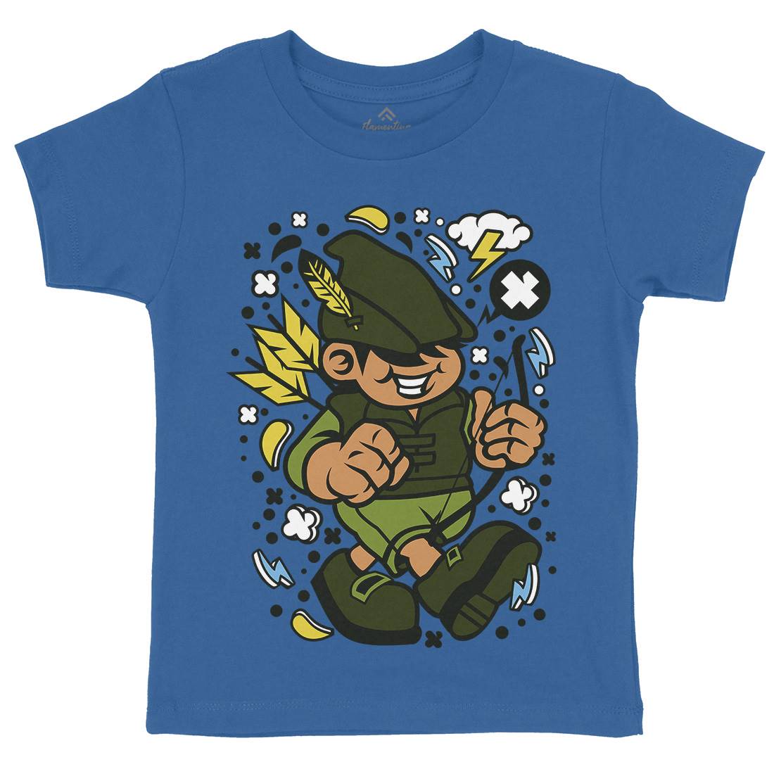 Robin Hood Kid Kids Crew Neck T-Shirt Warriors C633