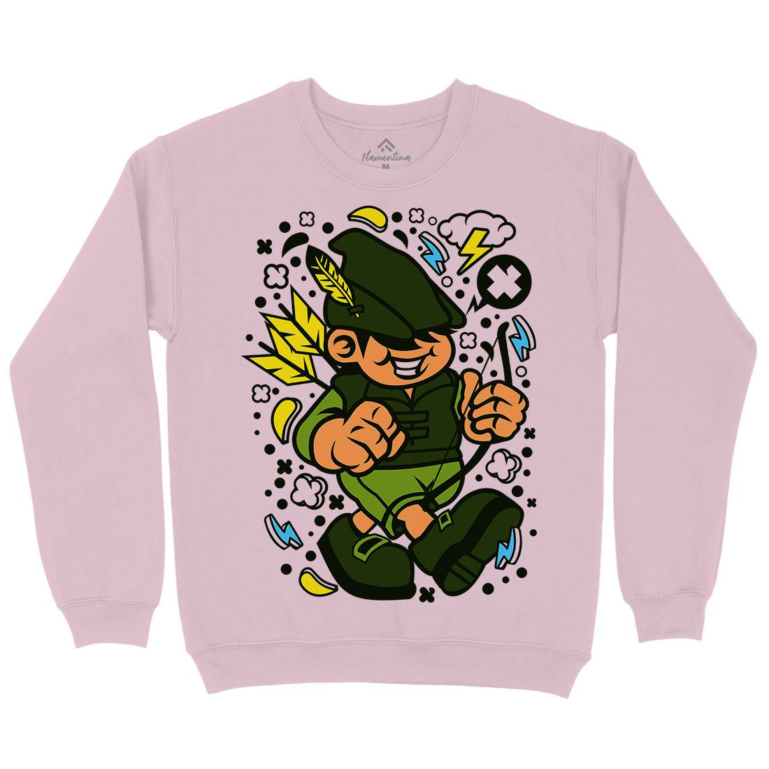 Robin Hood Kid Kids Crew Neck Sweatshirt Warriors C633
