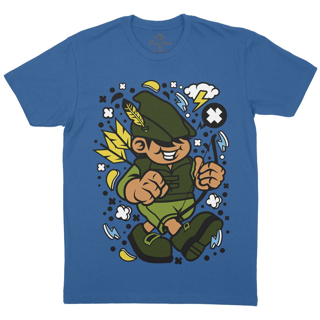 Robin Hood Kid Mens Crew Neck T-Shirt Warriors C633