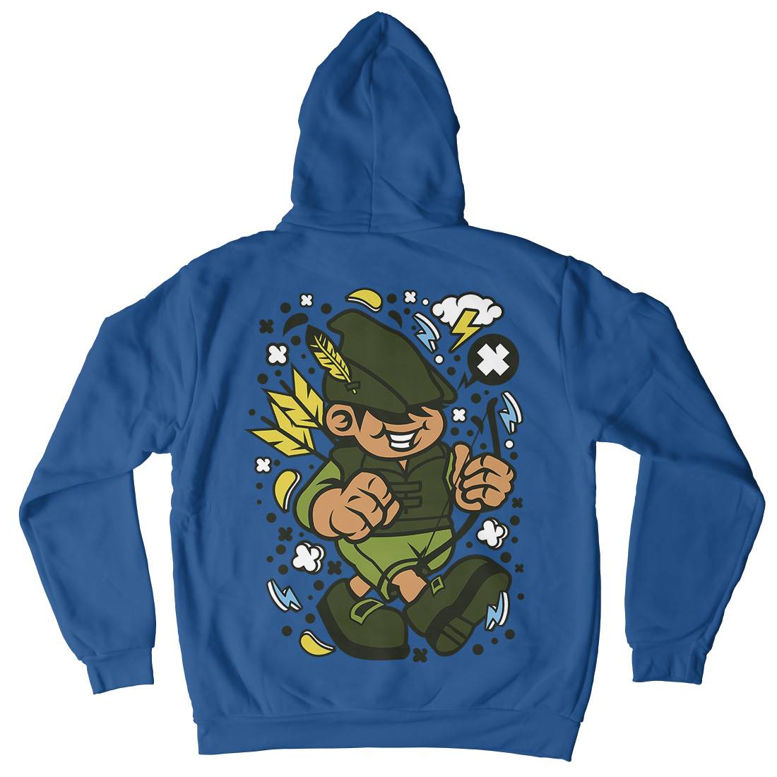 Robin Hood Kid Mens Hoodie With Pocket Warriors C633