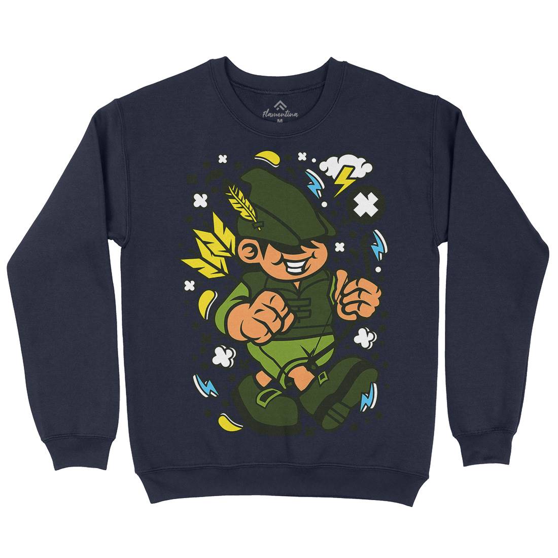Robin Hood Kid Kids Crew Neck Sweatshirt Warriors C633
