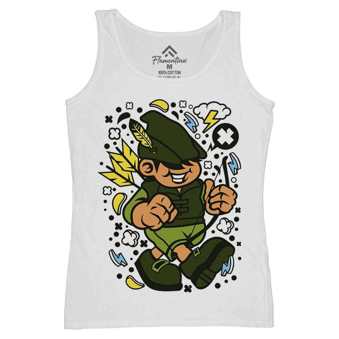 Robin Hood Kid Womens Organic Tank Top Vest Warriors C633