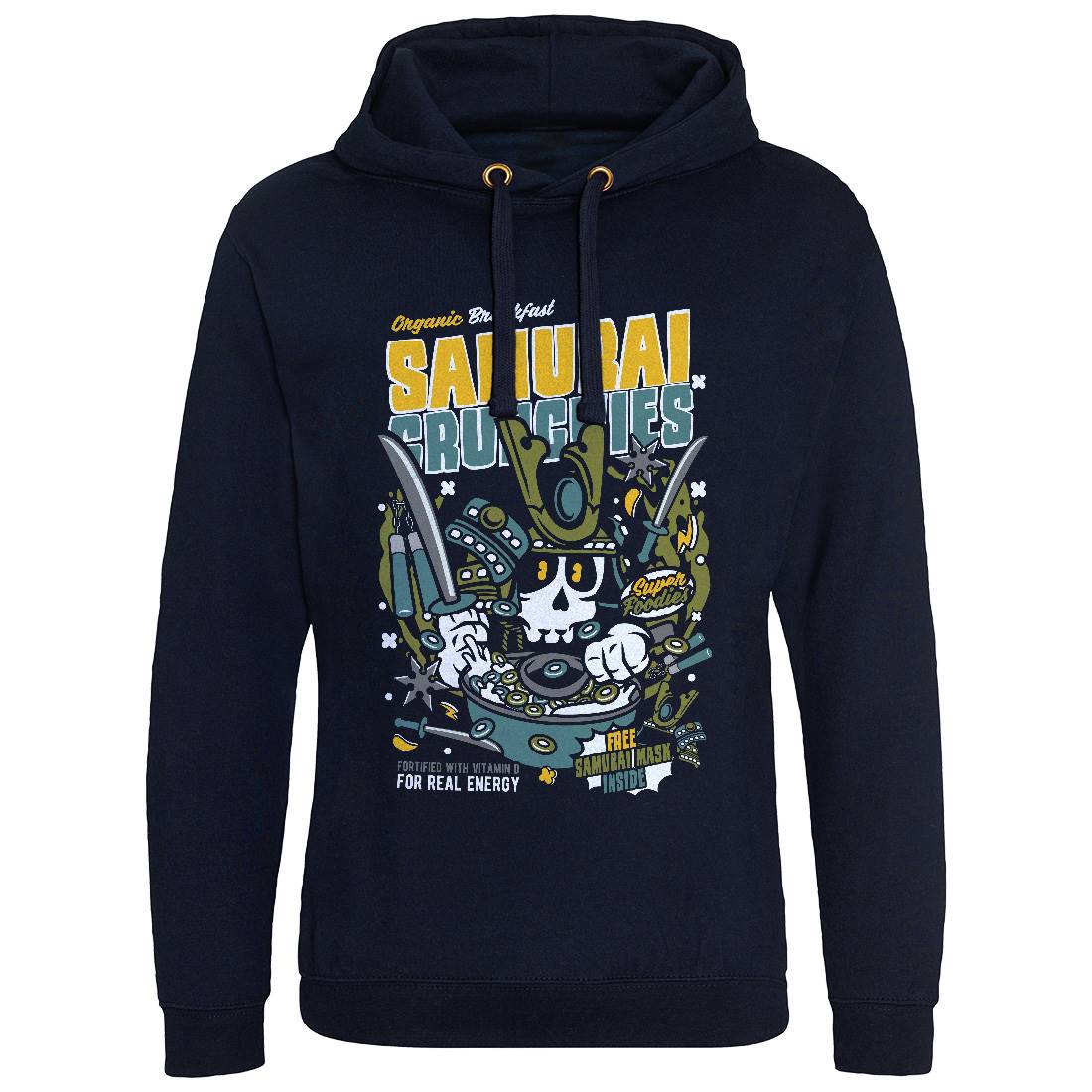 Samurai Crunches Mens Hoodie Without Pocket Food C639