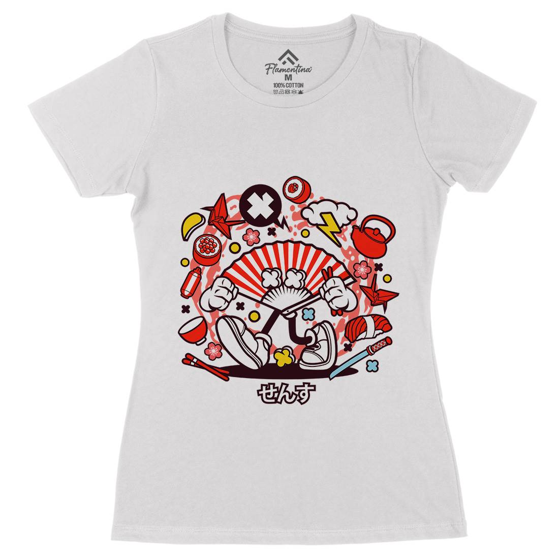 Sense Womens Organic Crew Neck T-Shirt Asian C642