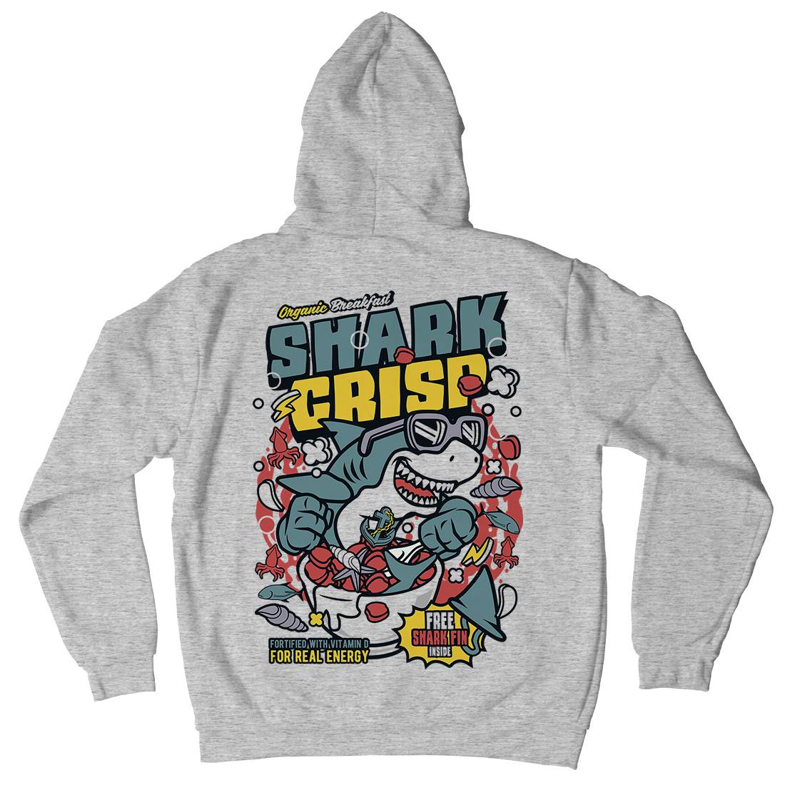 Shark Crisp Kids Crew Neck Hoodie Food C643