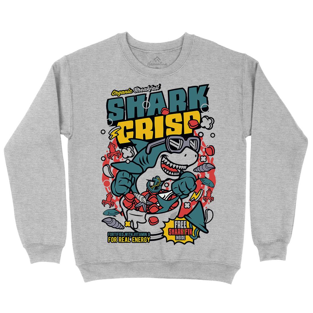Shark Crisp Kids Crew Neck Sweatshirt Food C643