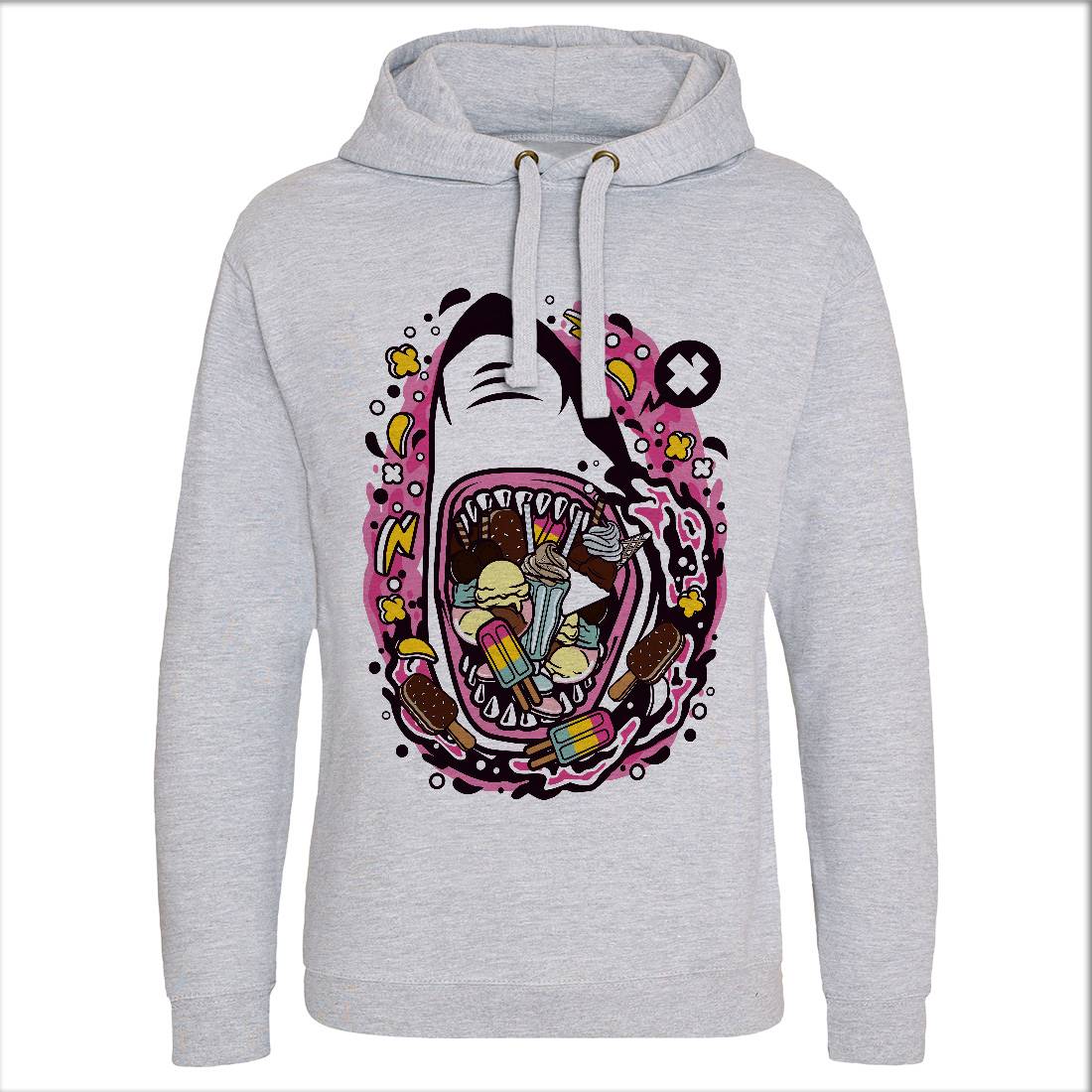 Shark Ice Cream Mens Hoodie Without Pocket Food C644