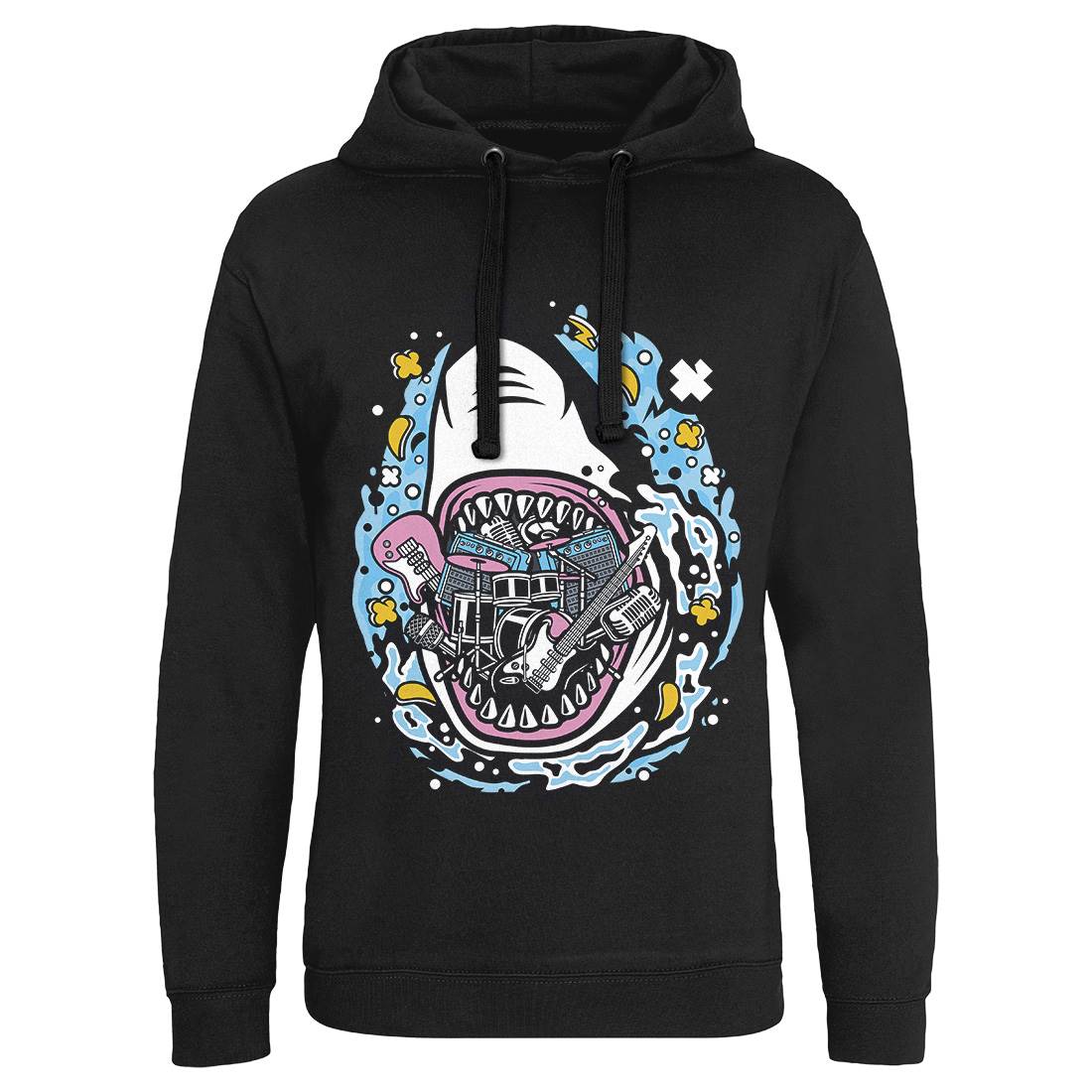 Shark Rock Mens Hoodie Without Pocket Music C646