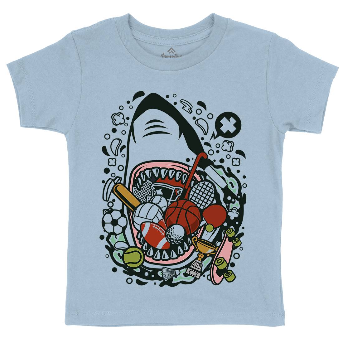 Shark Sport Kids Organic Crew Neck T-Shirt Sport C650
