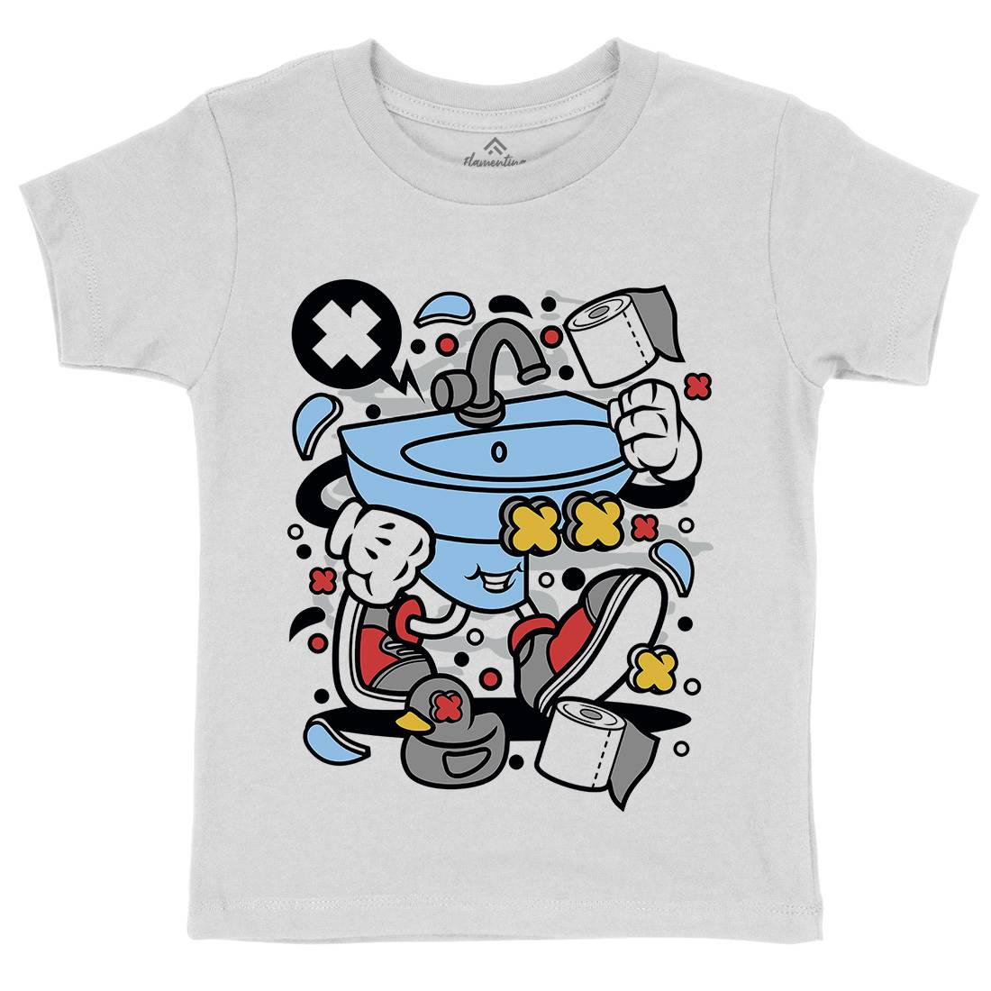 Sink Kids Organic Crew Neck T-Shirt Retro C652