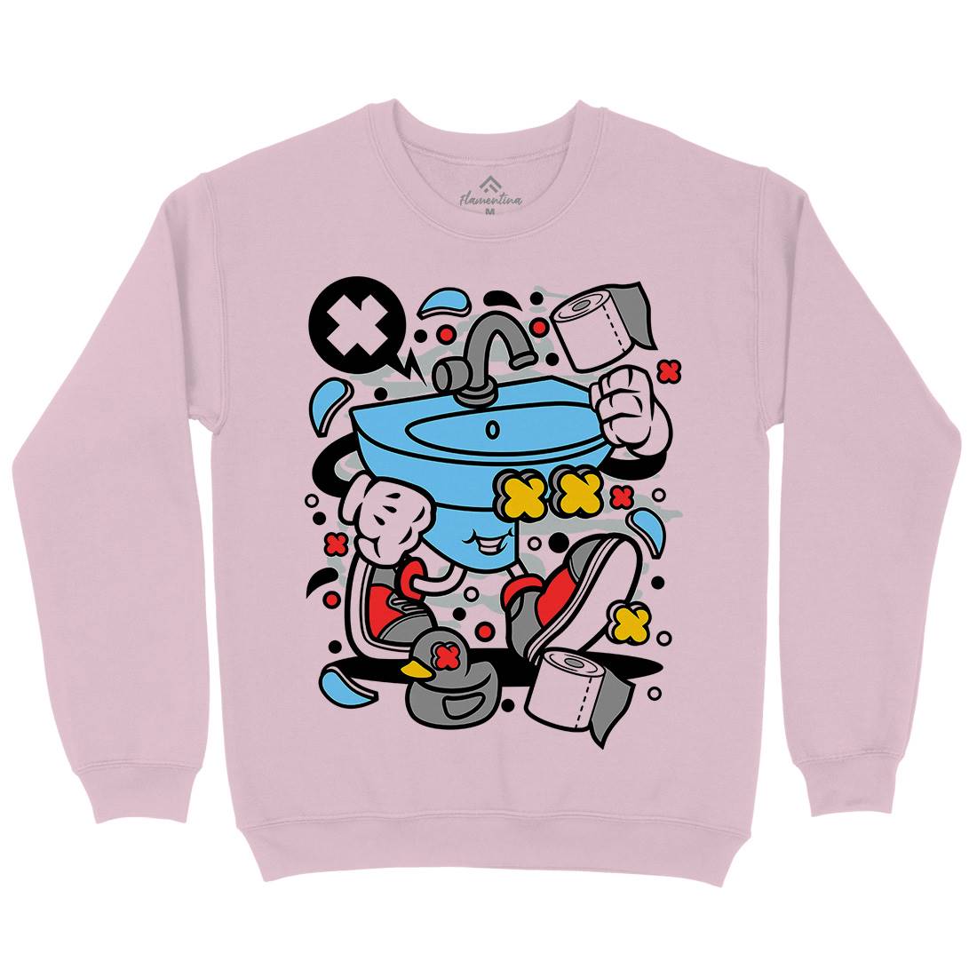 Sink Kids Crew Neck Sweatshirt Retro C652
