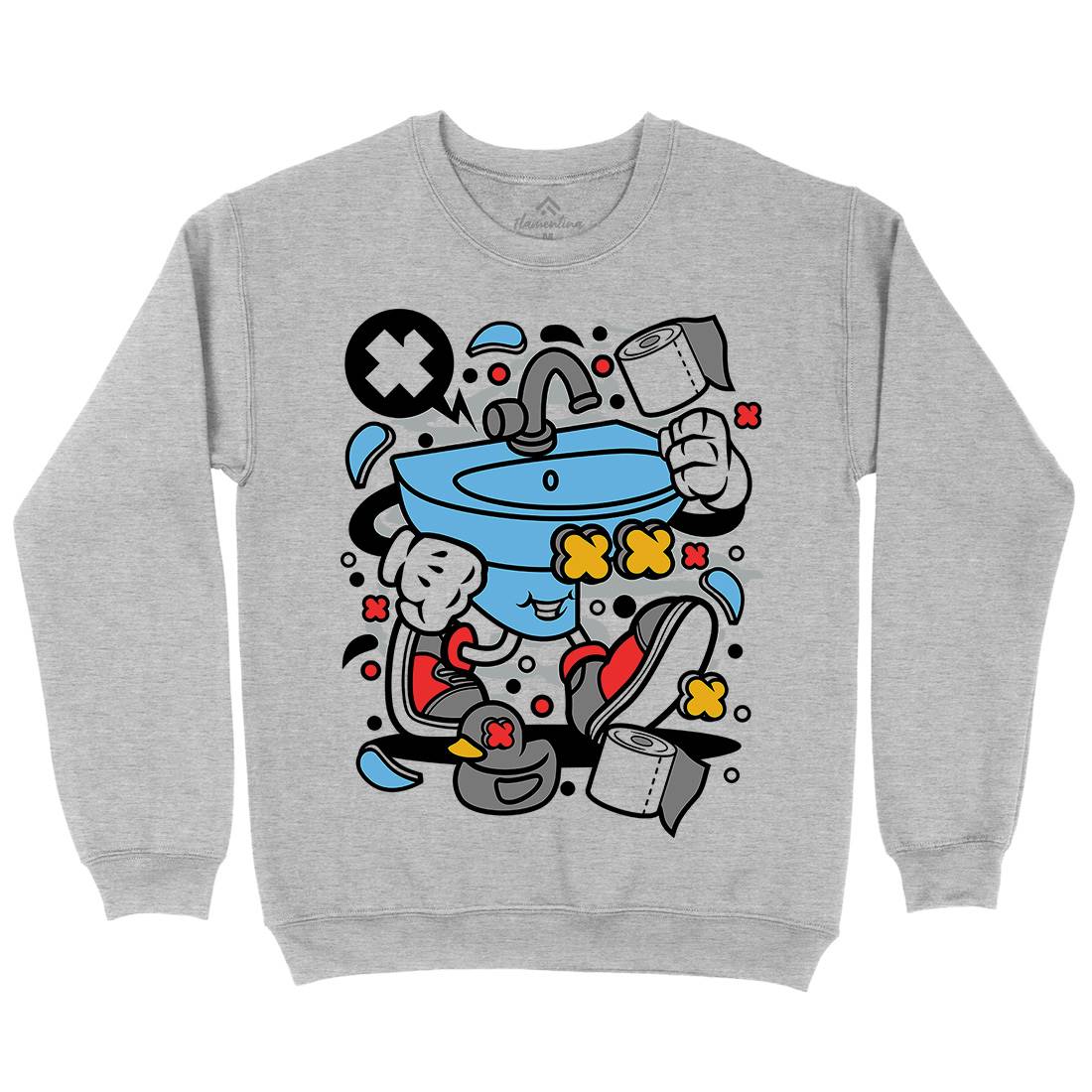 Sink Kids Crew Neck Sweatshirt Retro C652