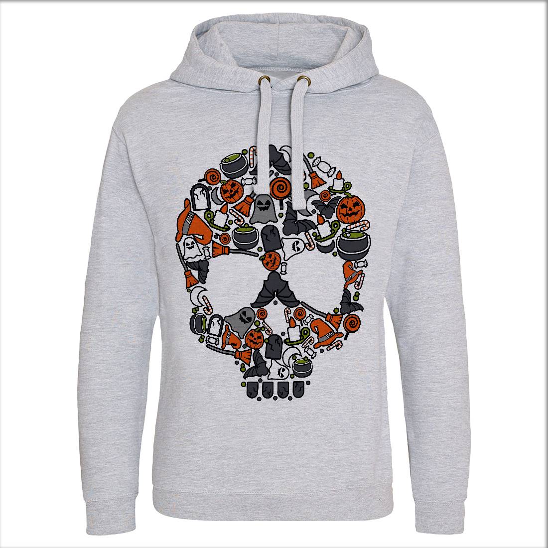 Skull Mens Hoodie Without Pocket Halloween C653