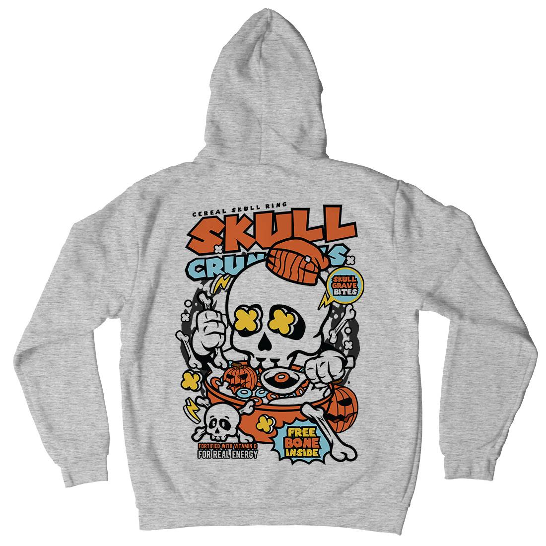 Skull Crunchies Kids Crew Neck Hoodie Food C656