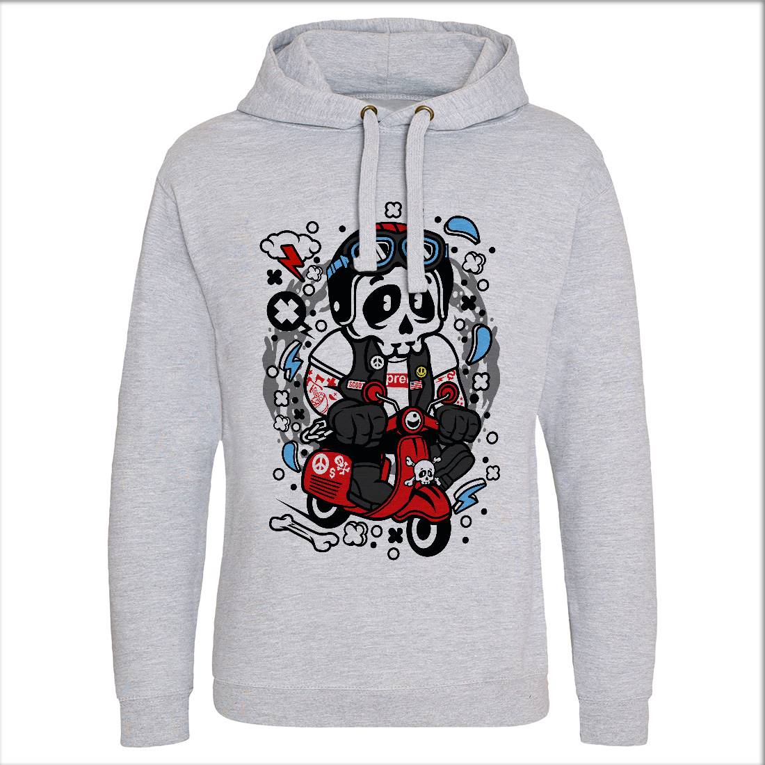 Skull Scooter Mens Hoodie Without Pocket Motorcycles C659
