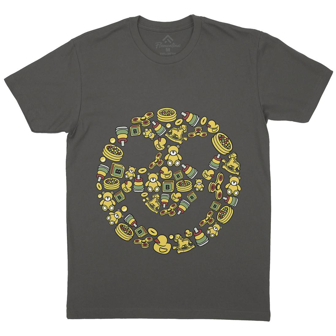 Smile Mens Crew Neck T-Shirt Retro C661