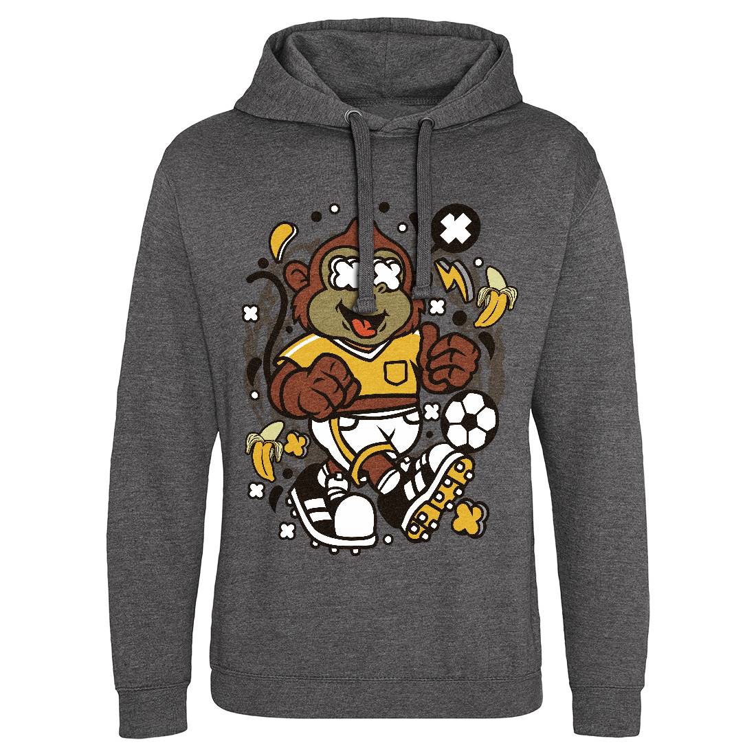 Soccer Monkey Mens Hoodie Without Pocket Sport C662