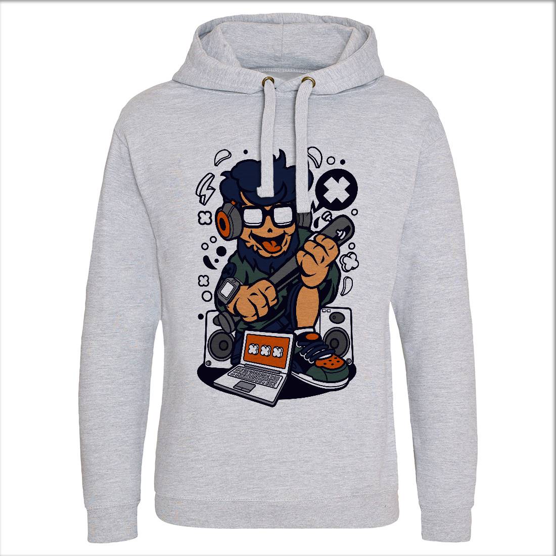 Street Hipster Mens Hoodie Without Pocket Barber C668