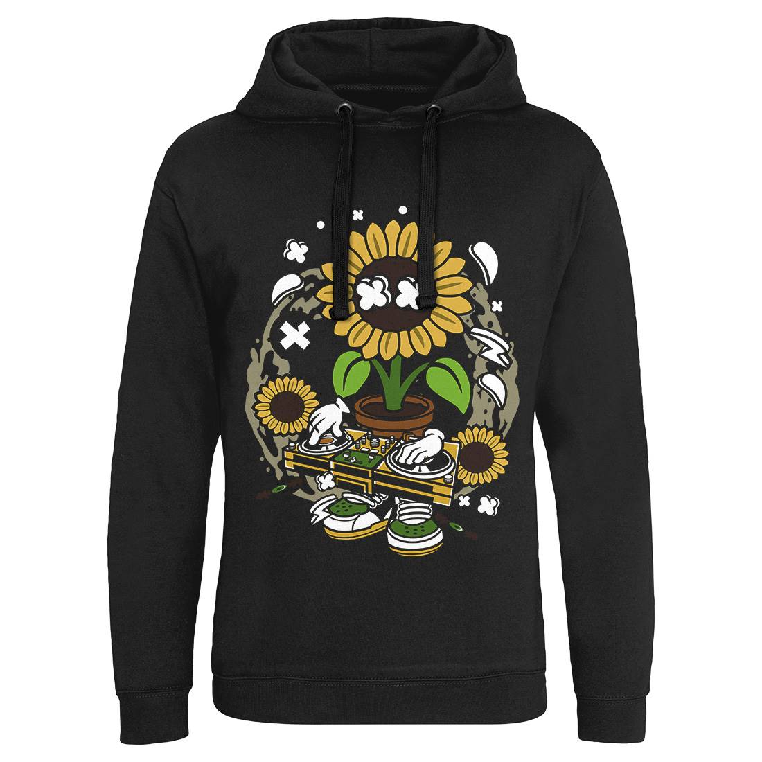Sunflower Dj Mens Hoodie Without Pocket Music C669
