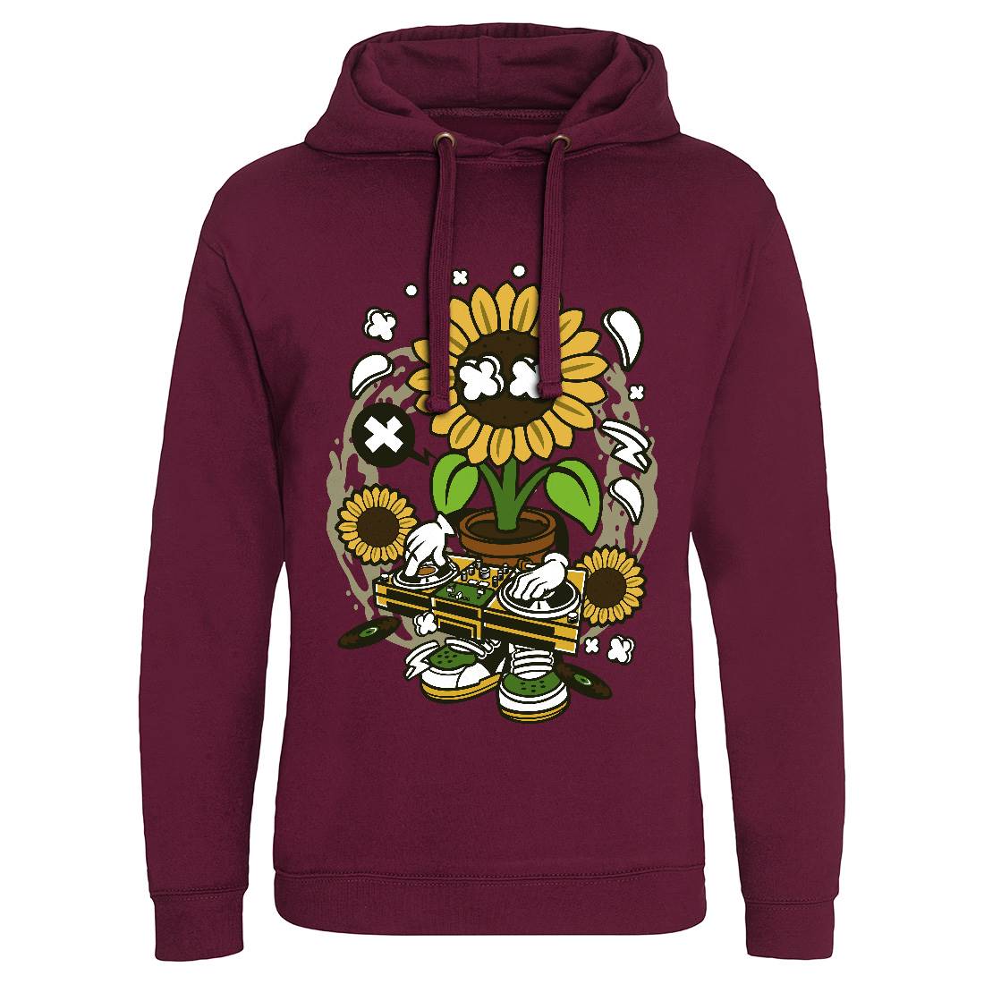Sunflower Dj Mens Hoodie Without Pocket Music C669