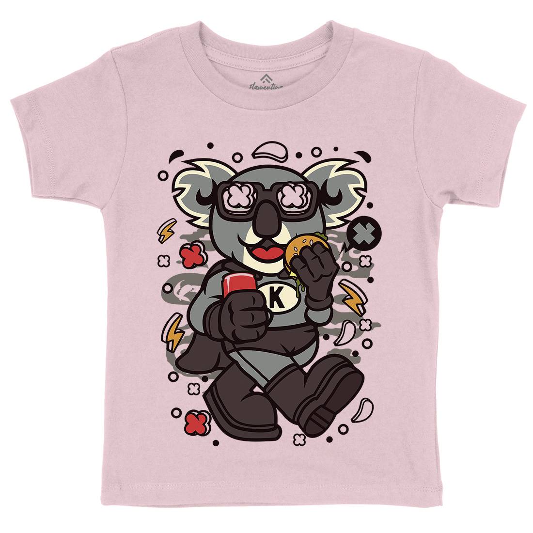 Super Koala Kids Organic Crew Neck T-Shirt Animals C673