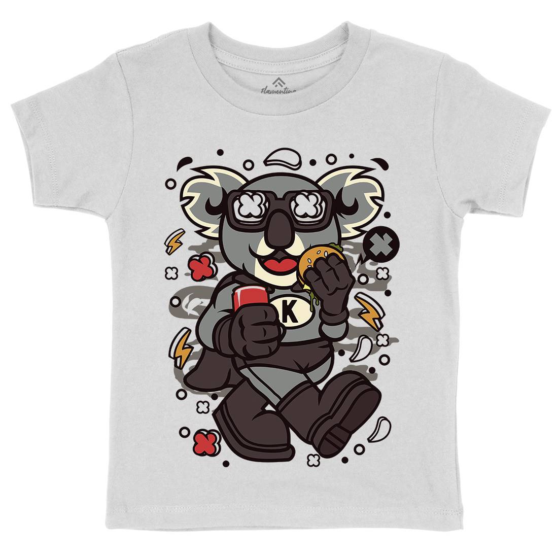 Super Koala Kids Crew Neck T-Shirt Animals C673
