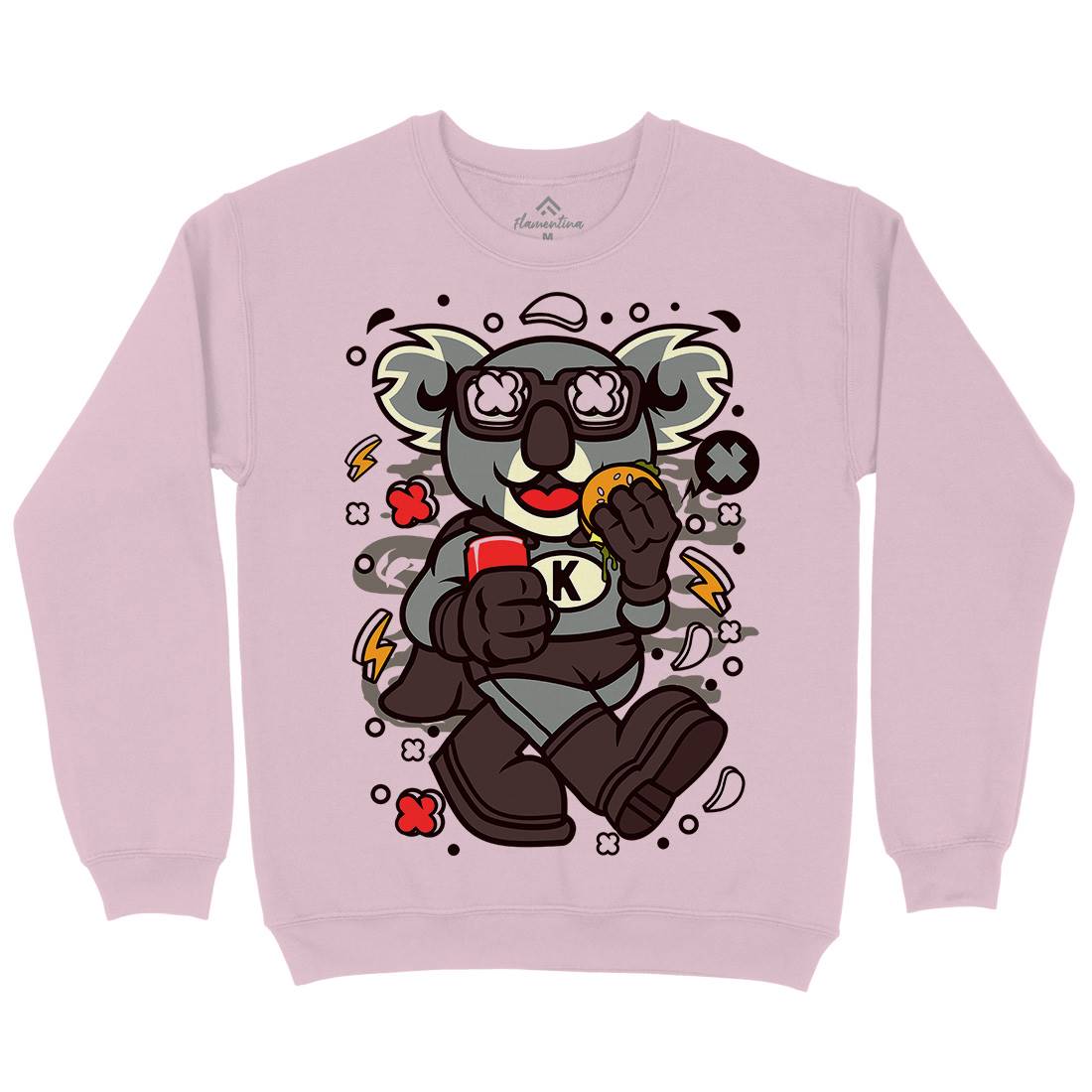 Super Koala Kids Crew Neck Sweatshirt Animals C673