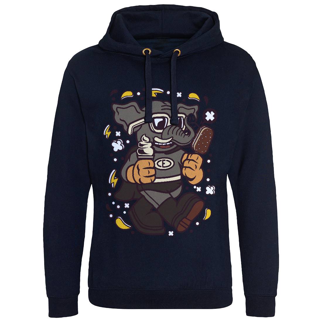 Superfast Elephant Mens Hoodie Without Pocket Animals C674