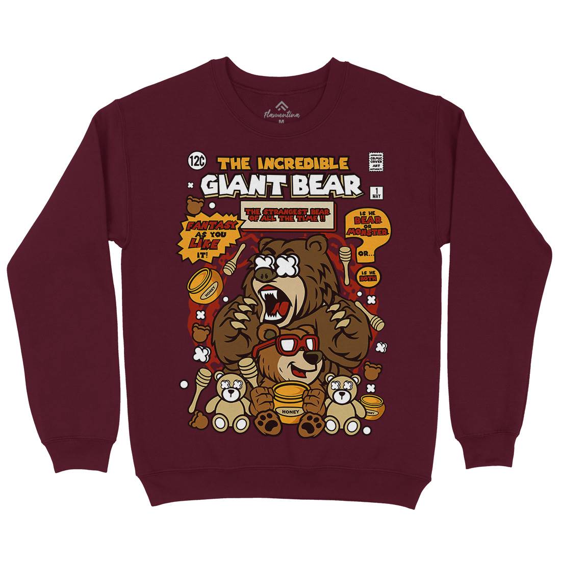 The Incredible Bear Kids Crew Neck Sweatshirt Animals C675
