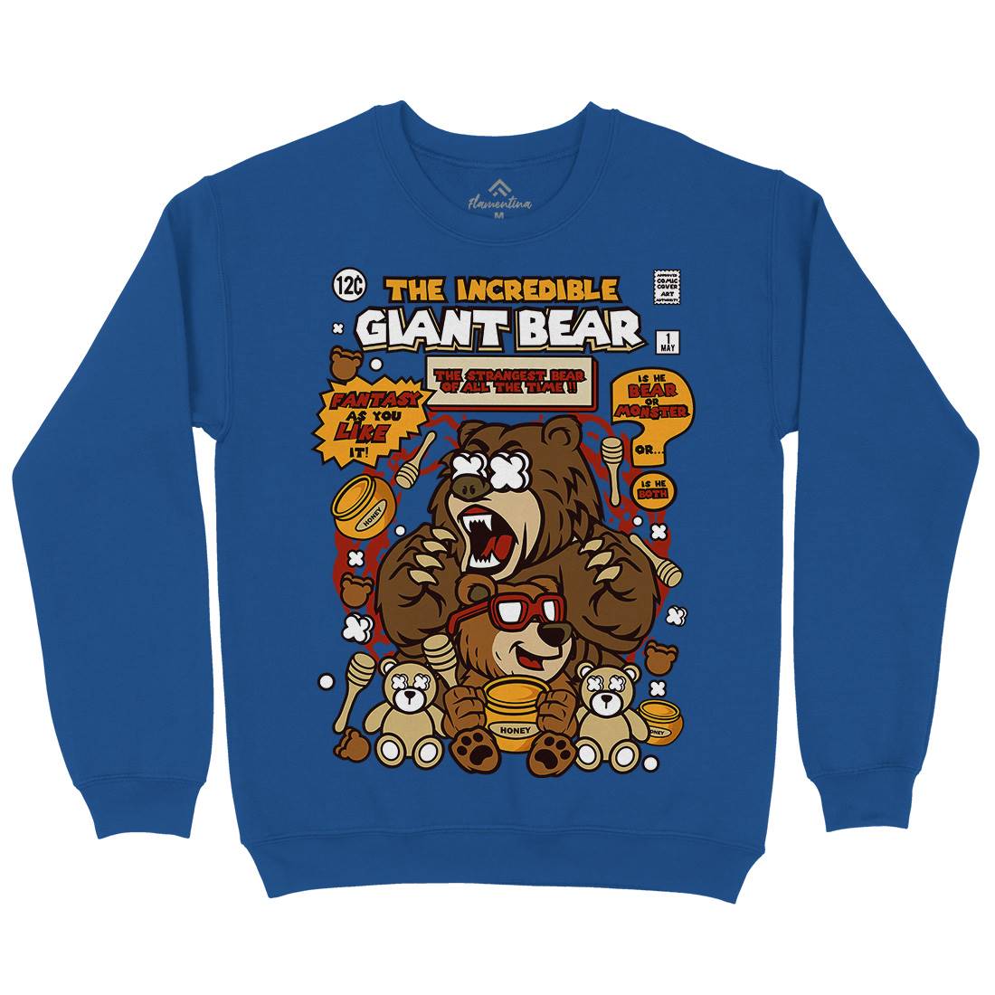 The Incredible Bear Kids Crew Neck Sweatshirt Animals C675