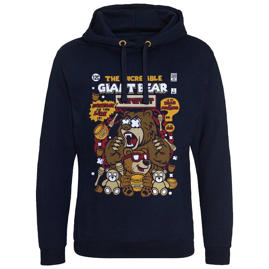The Incredible Bear Mens Hoodie Without Pocket Animals C675