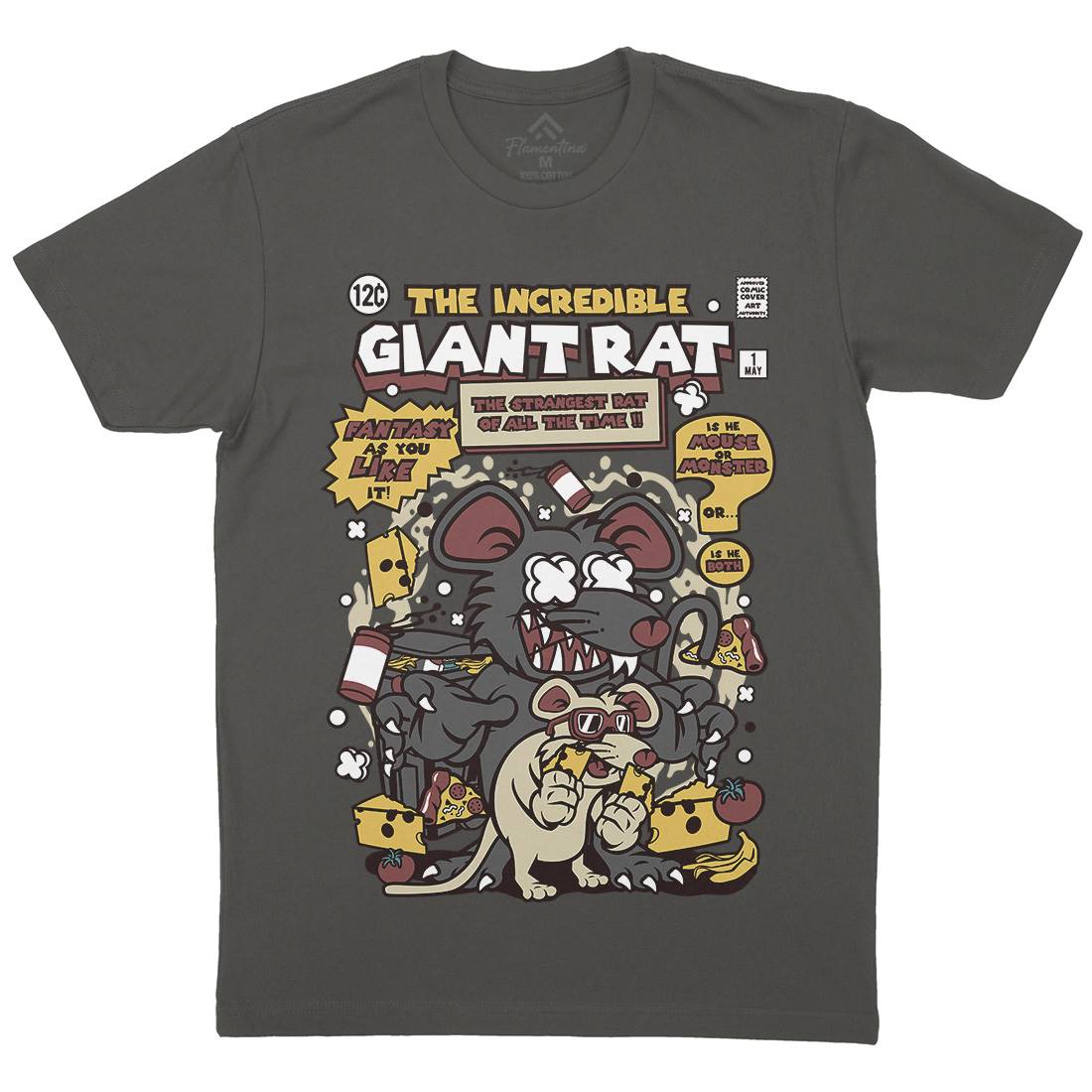 The Incredible Giant Rat Mens Crew Neck T-Shirt Animals C676