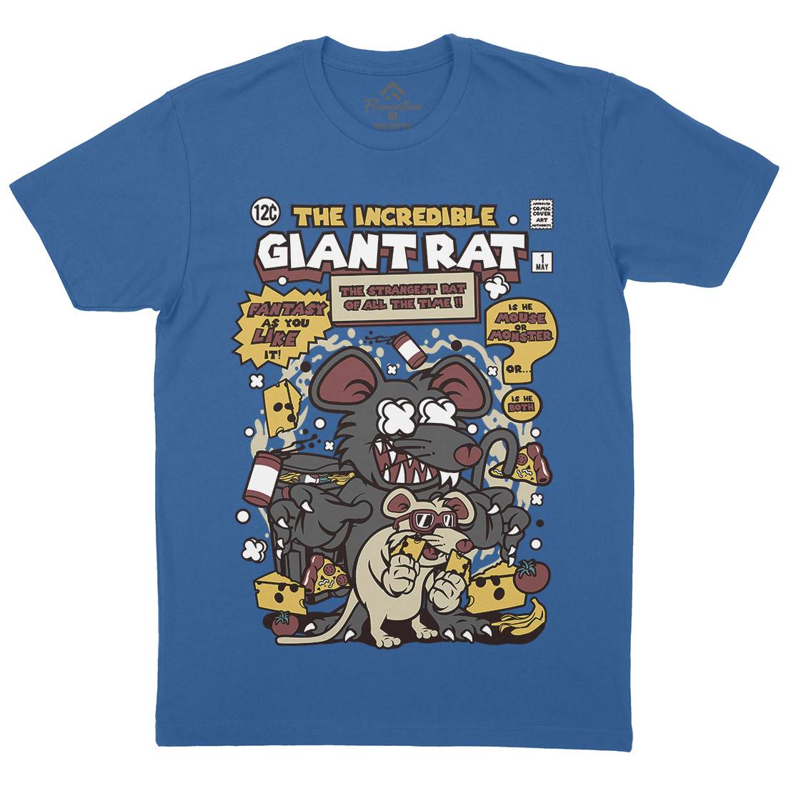 The Incredible Giant Rat Mens Crew Neck T-Shirt Animals C676