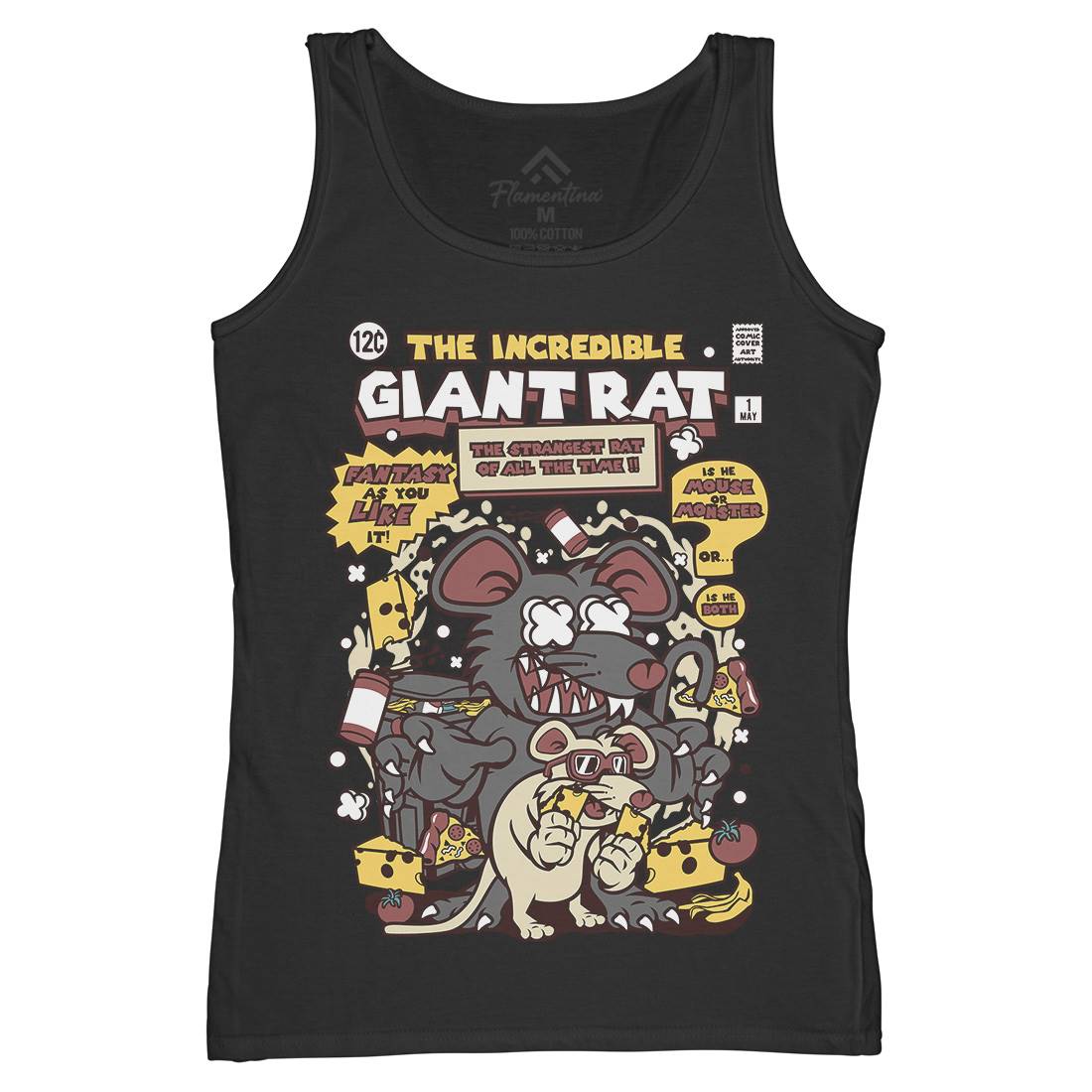 The Incredible Giant Rat Womens Organic Tank Top Vest Animals C676