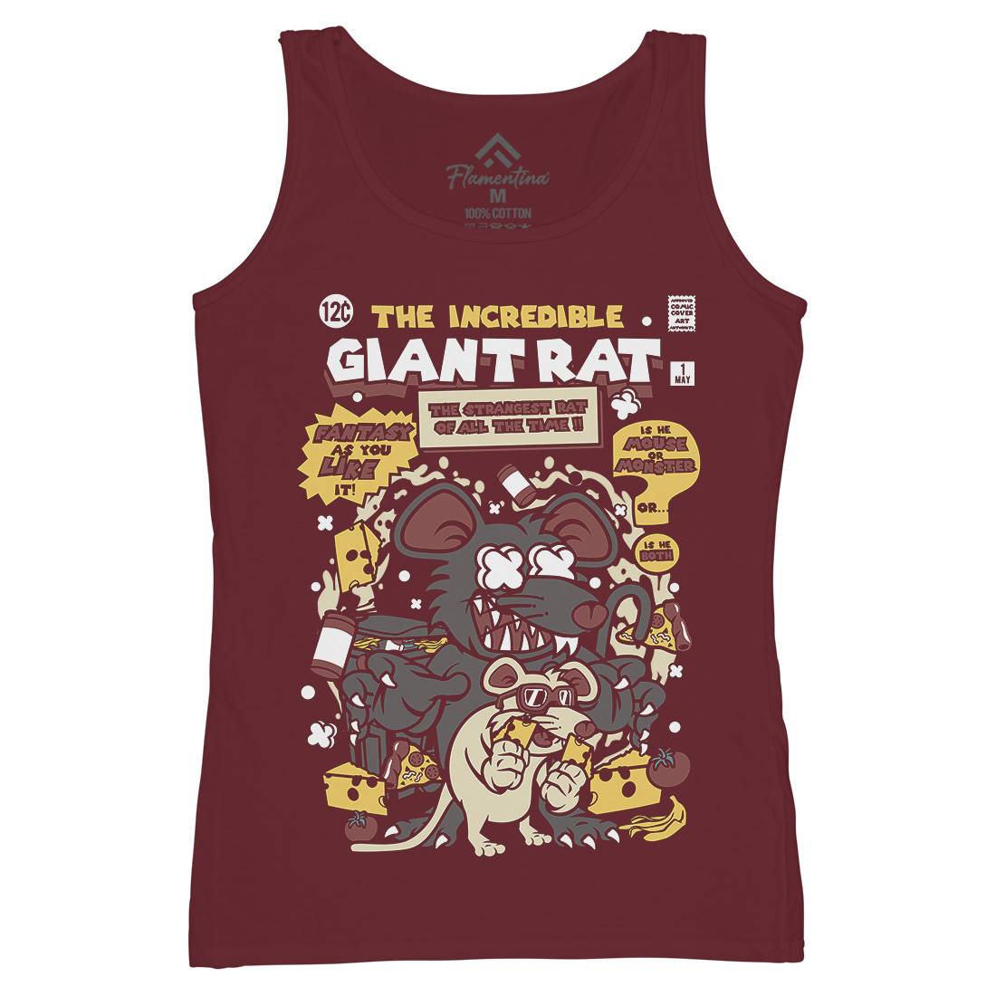 The Incredible Giant Rat Womens Organic Tank Top Vest Animals C676