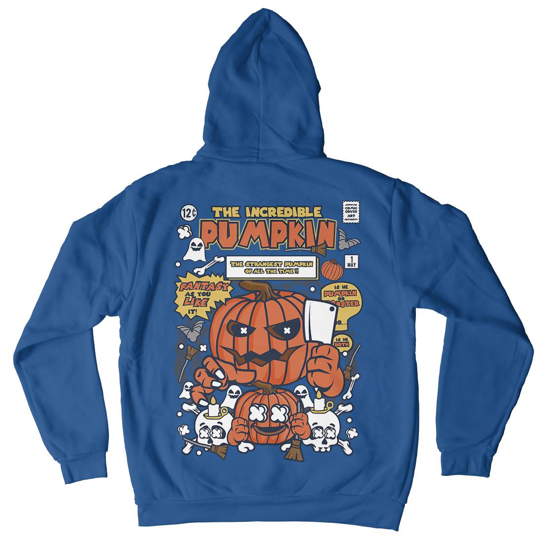 The Incredible Pumpkin Kids Crew Neck Hoodie Halloween C678