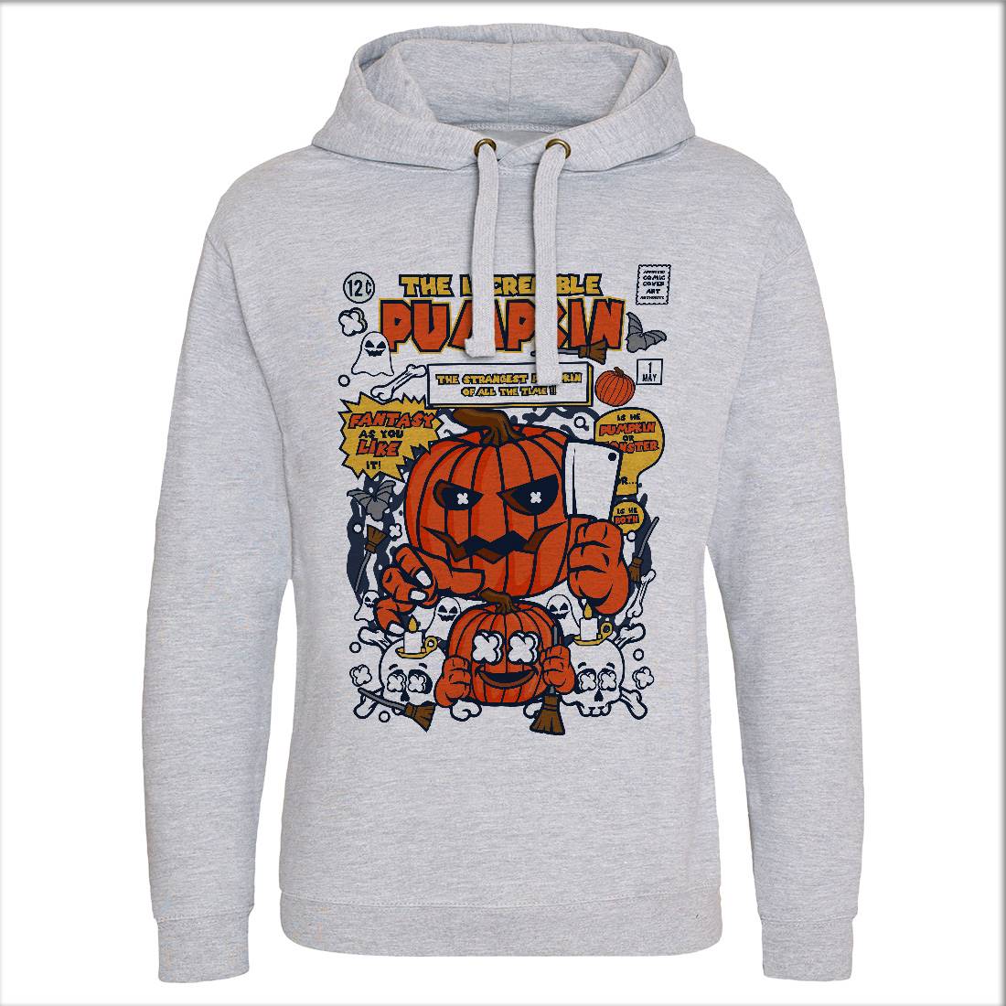 The Incredible Pumpkin Mens Hoodie Without Pocket Halloween C678