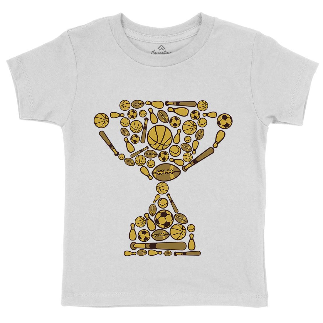 Trophy Kids Organic Crew Neck T-Shirt Sport C683