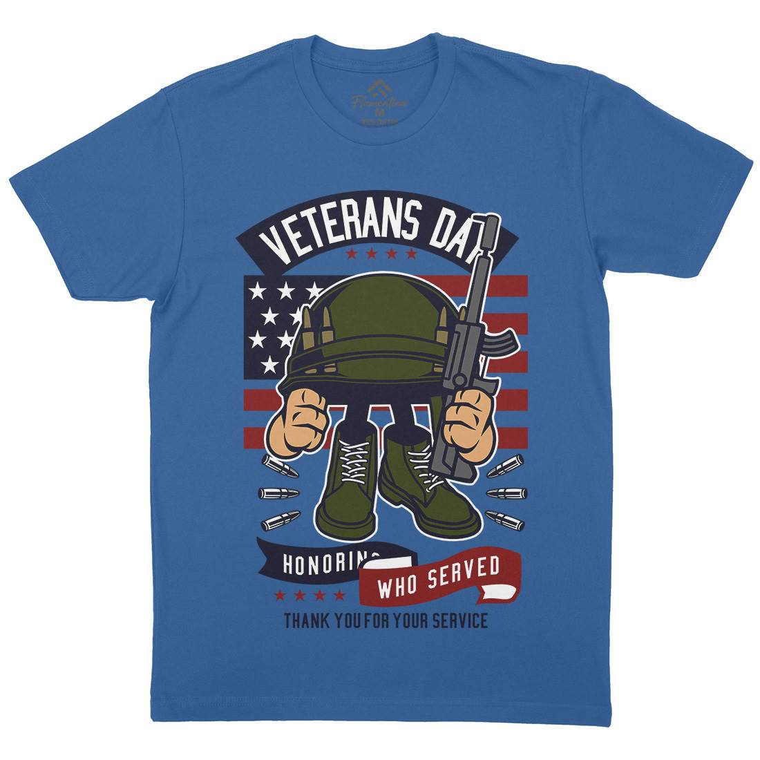 Veterans Day Mens Crew Neck T-Shirt Army C686