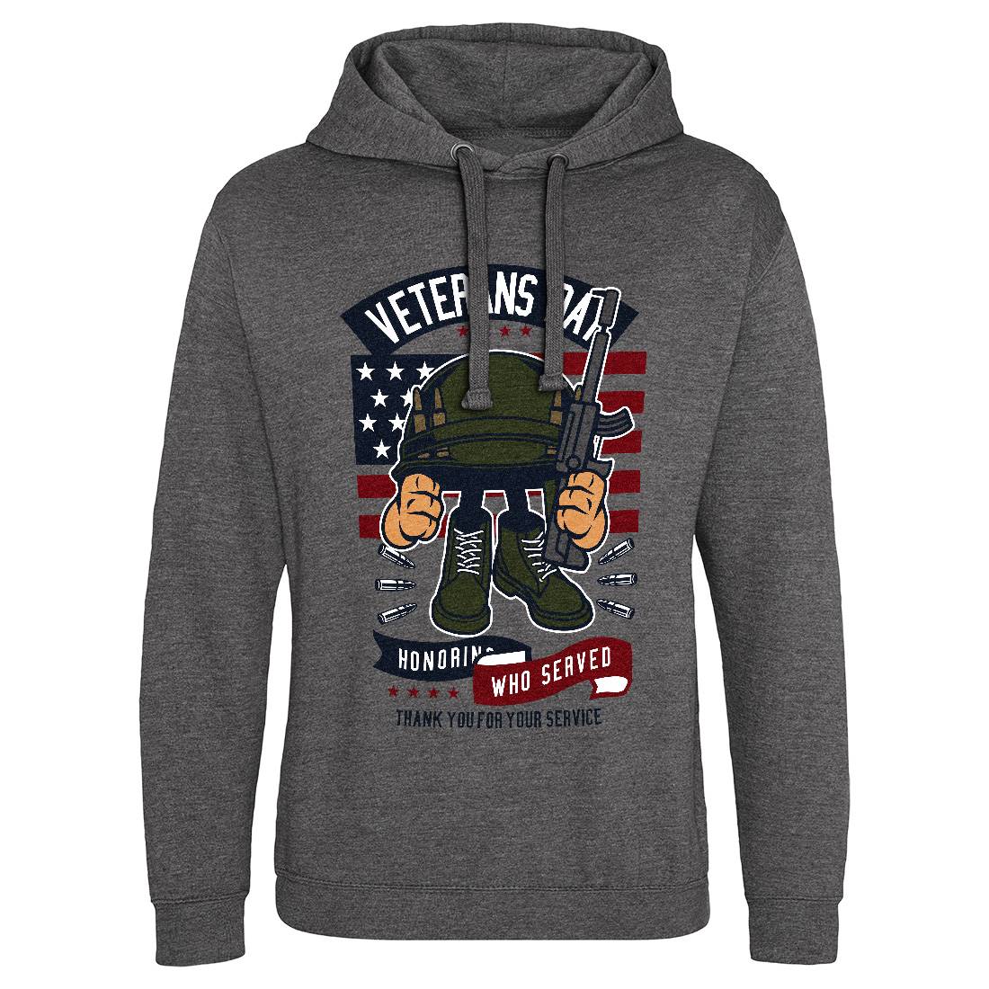 Veterans Day Mens Hoodie Without Pocket Army C686