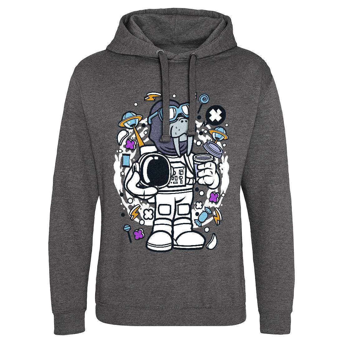 Walrus Astronaut Mens Hoodie Without Pocket Space C687