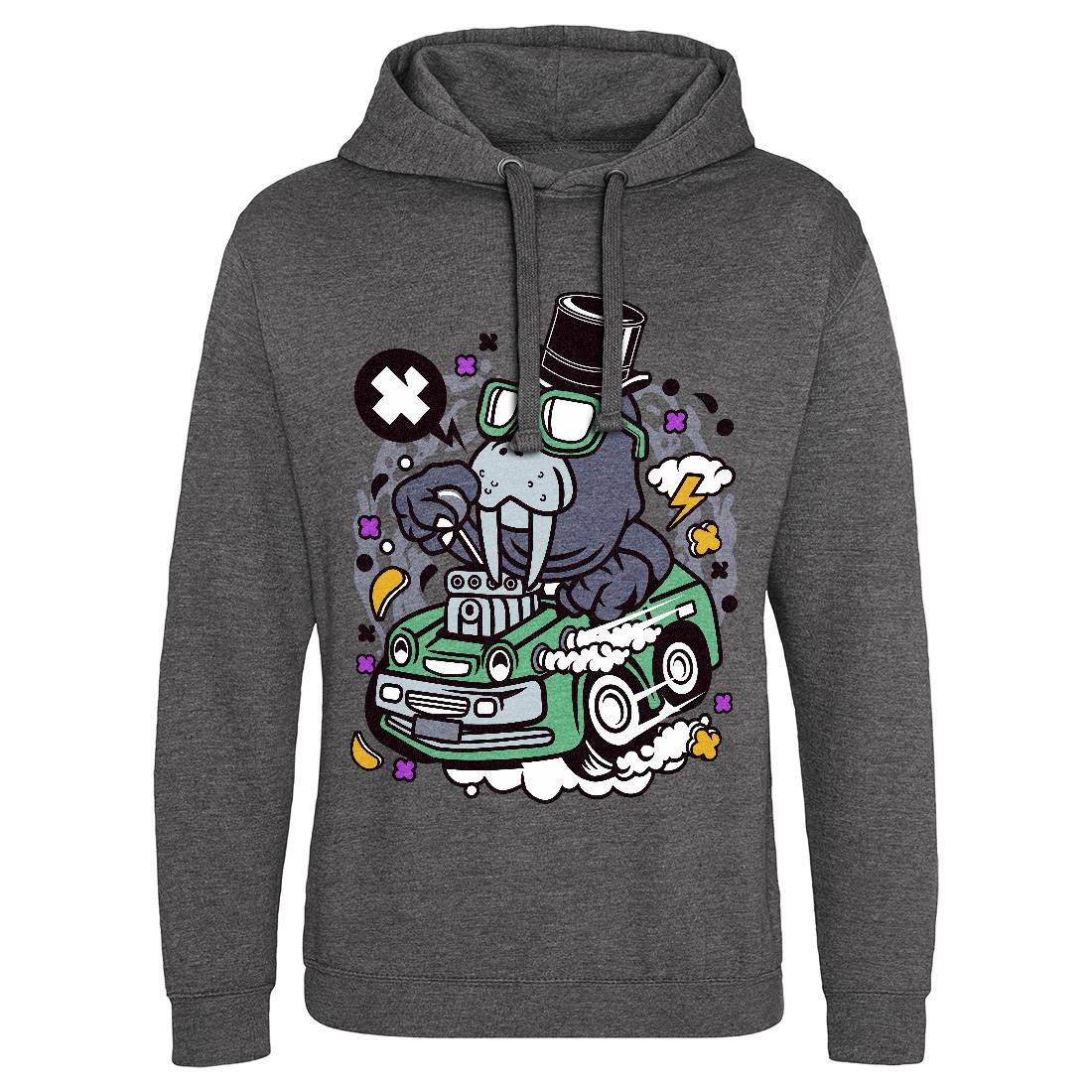 Walrus Hotrod Mens Hoodie Without Pocket Cars C688